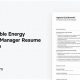 Top Renewable Energy Project Manager Resume Tips | Renewable Energy Solutions for a Sustainable Future | Clean & Green Power